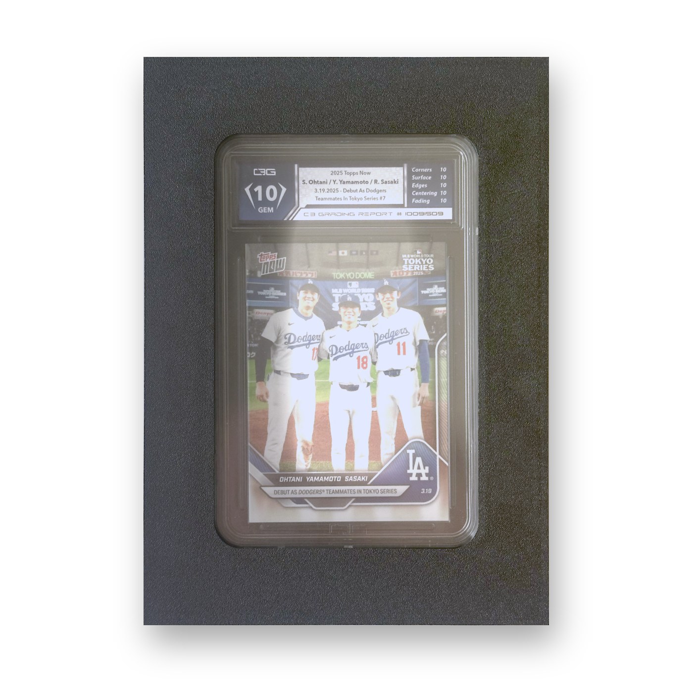 C3G graded card display frame